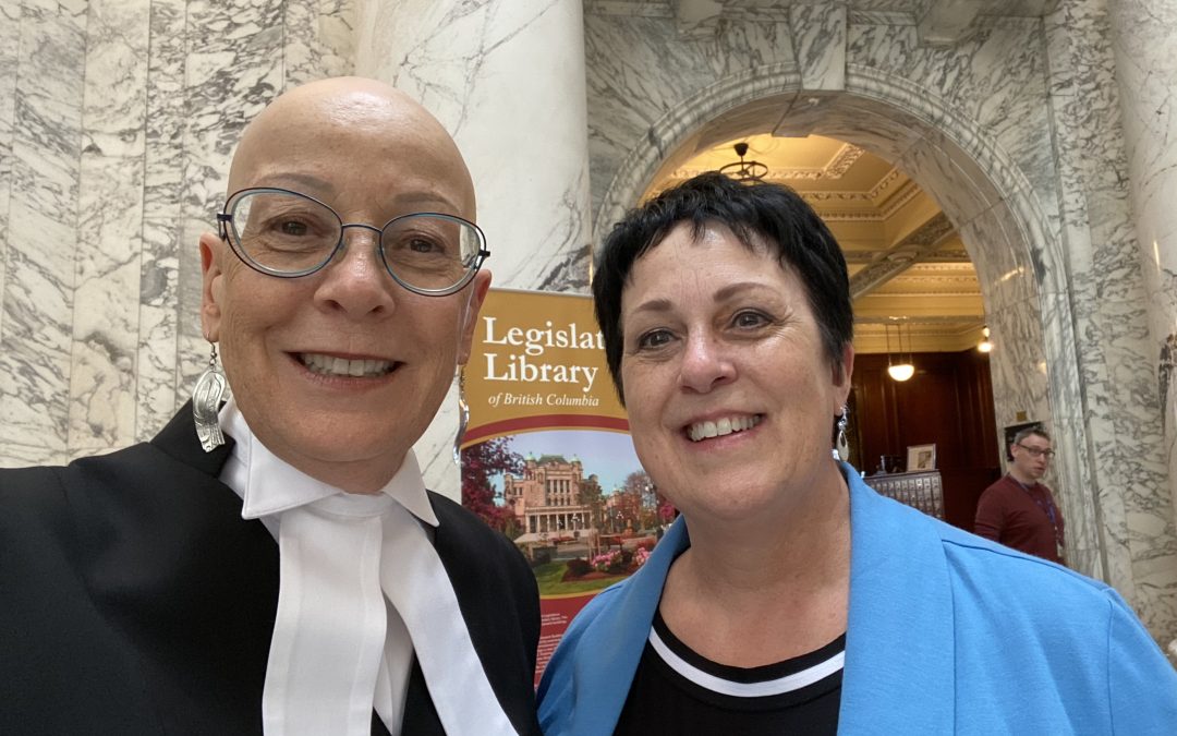Ronna-Rae and Cindy at B.C. Legislative Assembly