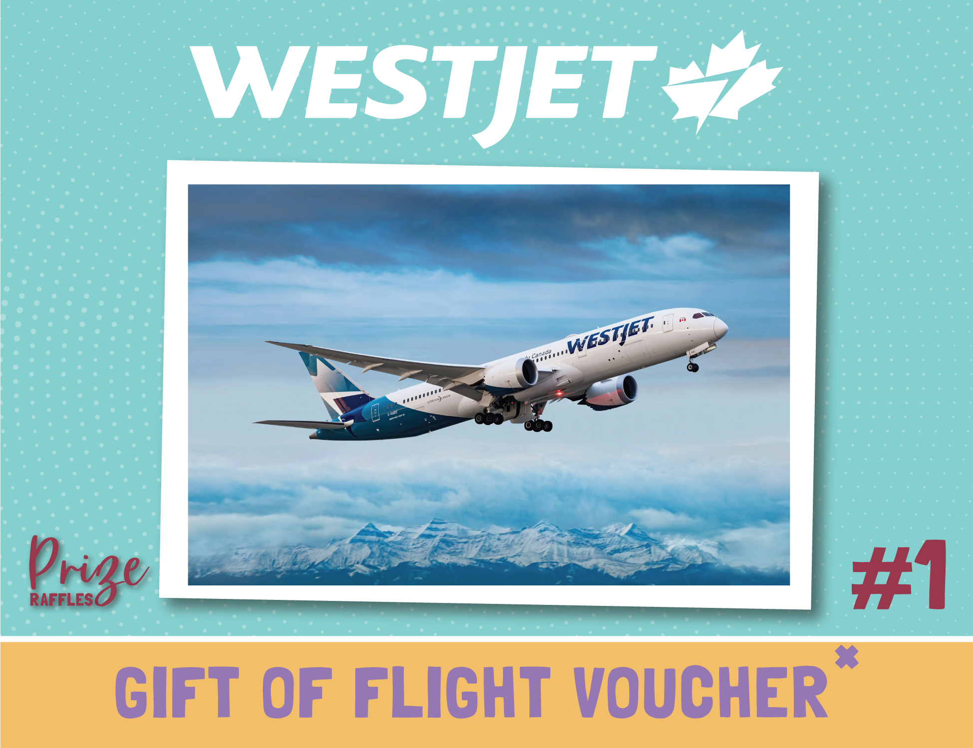 WestJet Gift of Flight Raffle Prize